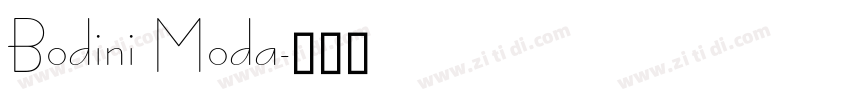 Bodini Moda字体转换